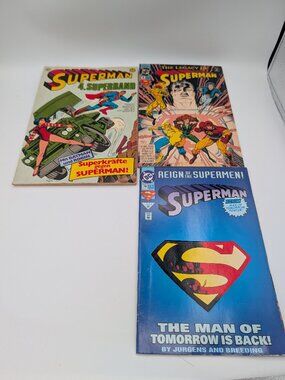 Superman Comic Book Lot of 3 Reign #78 Legacy #1 German 4. Superband
